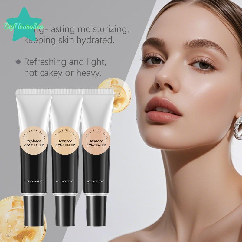 [Sea-t] 10g คอนซีลเลอร์ครีมคอนซีลเลอร์ Liquid Foundation สําหรับ Dark Eye Circles Pimple Mark Long W