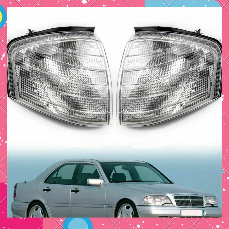 สําหรับ C Class W202 1994-2000 คู่ไฟมุมไฟเลี้ยวโคมไฟ 2028261143 2028261243 Wp5mtxunenn9.th