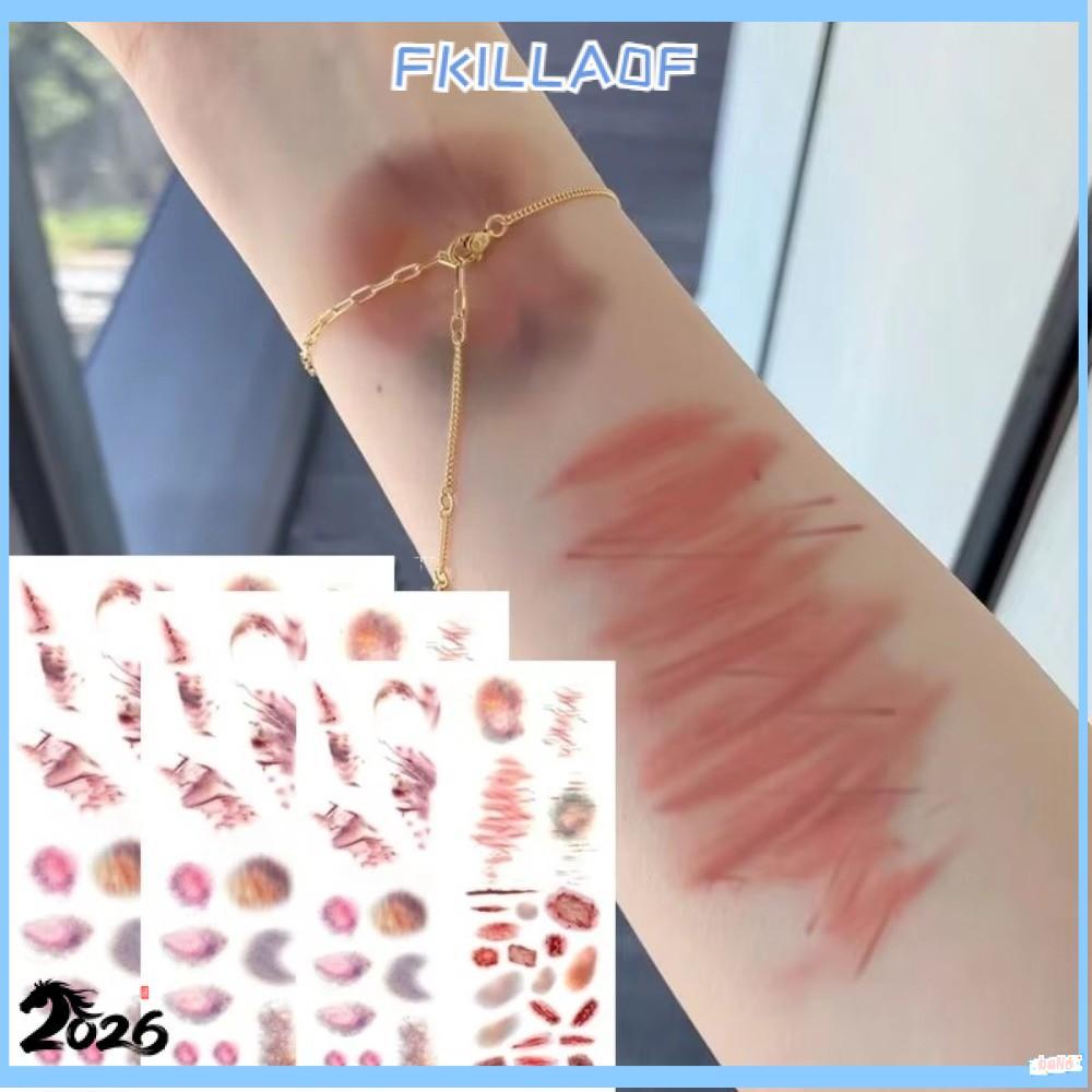 สติกเกอร์รอยสักชั่วคราว FKILLA0FCR สำหรับคอสเพลย์ แขน ข้อเท้า ทนน้ำ ลายเสมือนจริง
