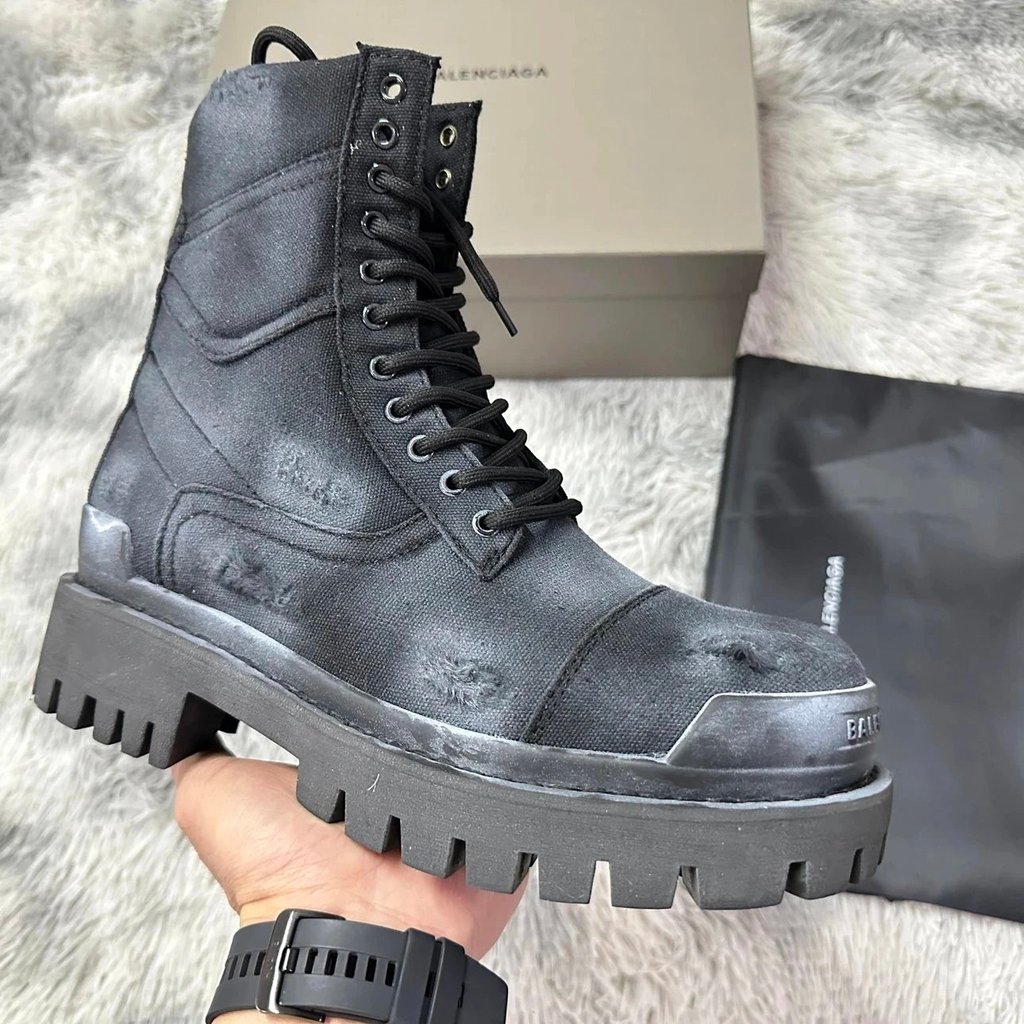 Make Retro Retro ล้าง bca Ripped blcg รองเท้า bal High Stringike Old Destruction ผ้าใบ b- Help สูงขน