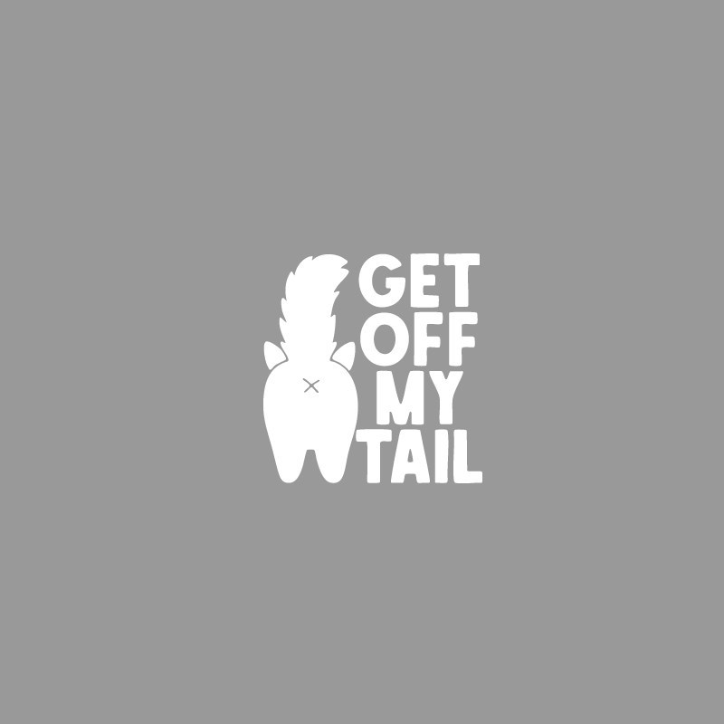 GET OFF MY TAIL สติ๊กเกอร์สะท้อนแสง ห่างไกลจาก MY TAIL Cat Car Sticker สติ๊กเกอร์คําเตือน ราคา ถูกที่สุด ดีลบีเคเค แกลเลอรีภาพที่ 4