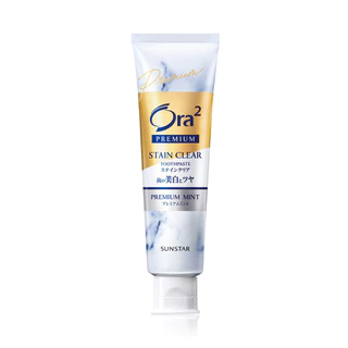Ora2 Premium Stain Clear Toothpaste K Premium Mint 100g ยาสีฟันโอราทู พรีเมียม สูตรขจัดคราบ กลิ่นพรีเมียม มินต์.