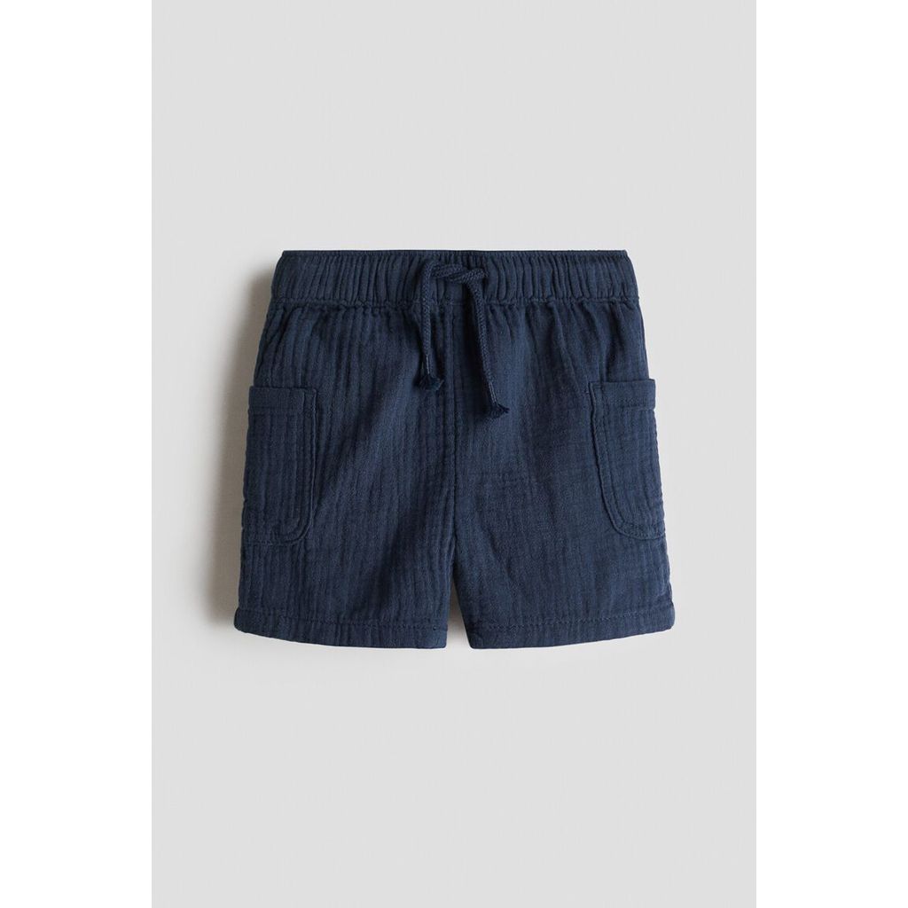 H&M(เอชแอนด์เอ็ม) กางเกงขาสั้นผ้าฝ้ายมัสลิน เด็กทารก 1330580_1 ราคา ถูกที่สุด ดีลบีเคเค แกลเลอรีภาพที่ 2