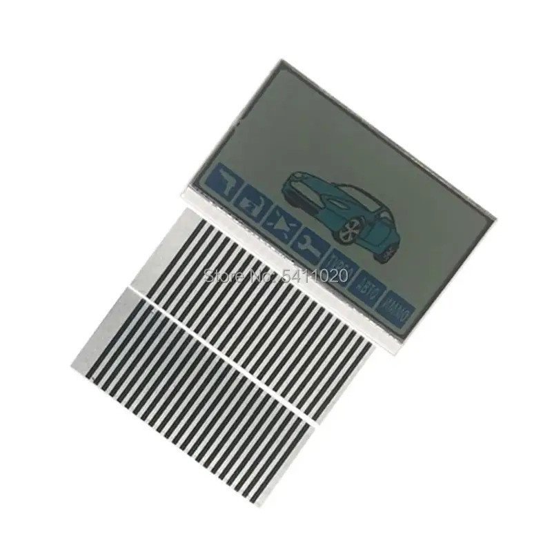 10 ชิ้น/ล็อตรัสเซีย A61 จอแสดงผล LCD ยืดหยุ่นสําหรับนาฬิกาปลุกรถยนต์ Starline A61 LCD รีโมทคอนโทรลพว