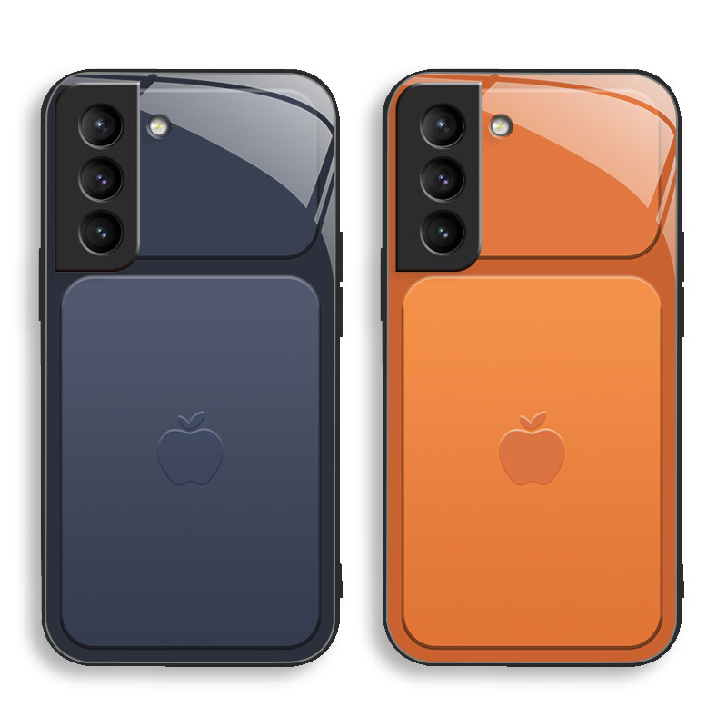 เข้ากันได้กับ [Galaxy S21 5g และ Galaxy S30 5g] เคสโทรศัพท์แก้วซิลิโคน HD-Tech Minimalist ประณีต