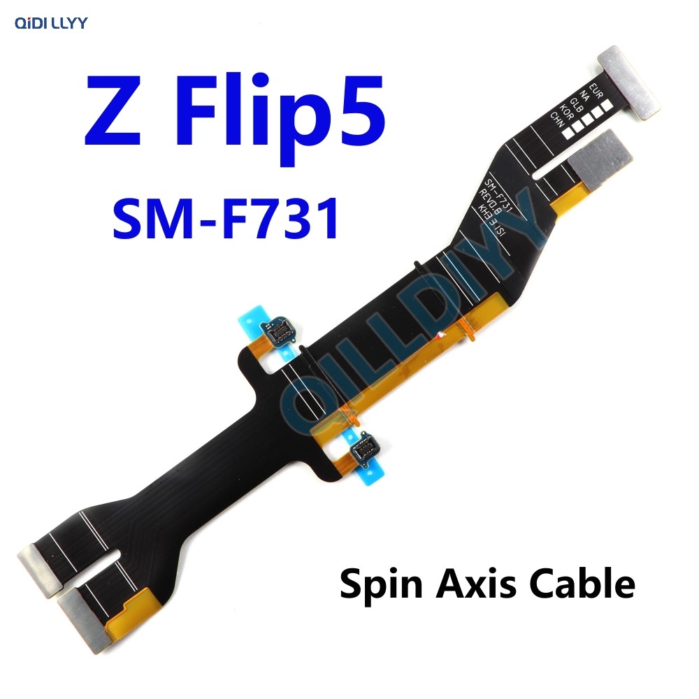 Spin แกน Flex สําหรับ Samsung Galaxy Z Flip5 F731 F731B F731U เมนบอร์ดเชื่อมต่อหลักอะไหล่โทรศัพท์มือ
