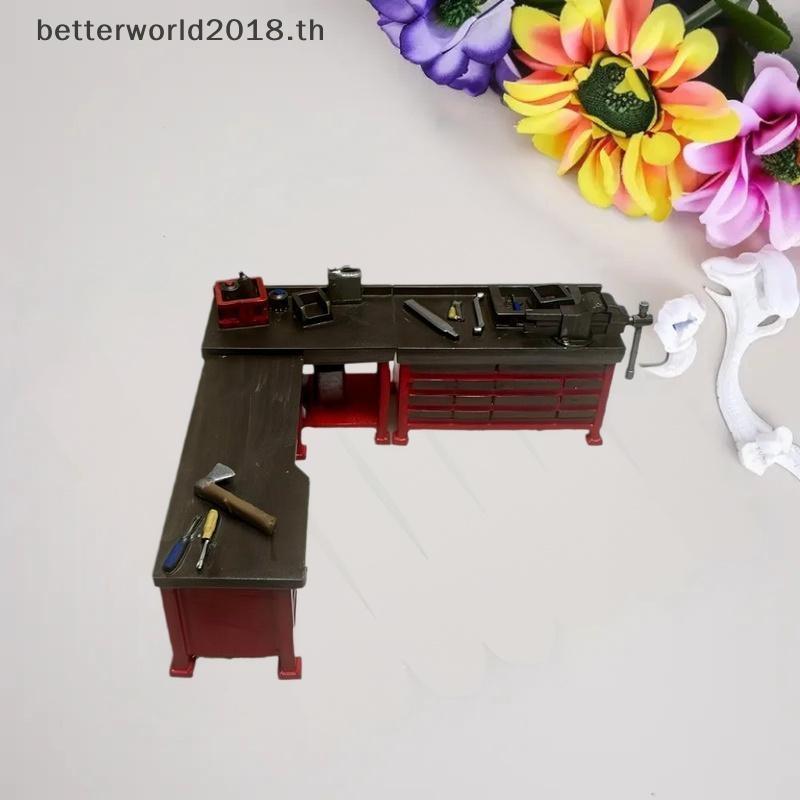 [bet] 1/64 Diy ซ่อมรถยนต์ Workbench รุ่นโรงรถการประชุมเชิงปฏิบัติการฉากแสดง Prop โต๊ะทรายฉากเครื่องป