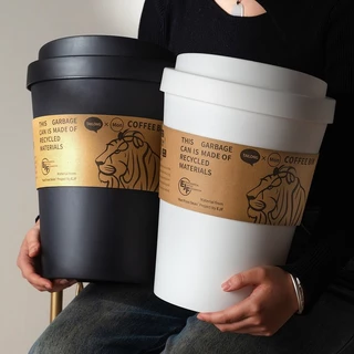 ถังขยะอเนกประสงค์รูปแก้วกาแฟ เขย่าฝาถังขยะ ตกแต่งถังขยะ ถังขยะ รูปทรงถ้วยกาแฟ สร้างสรรค์ ห้องนั่งเล่น ห้องนอน ห้องครัว
