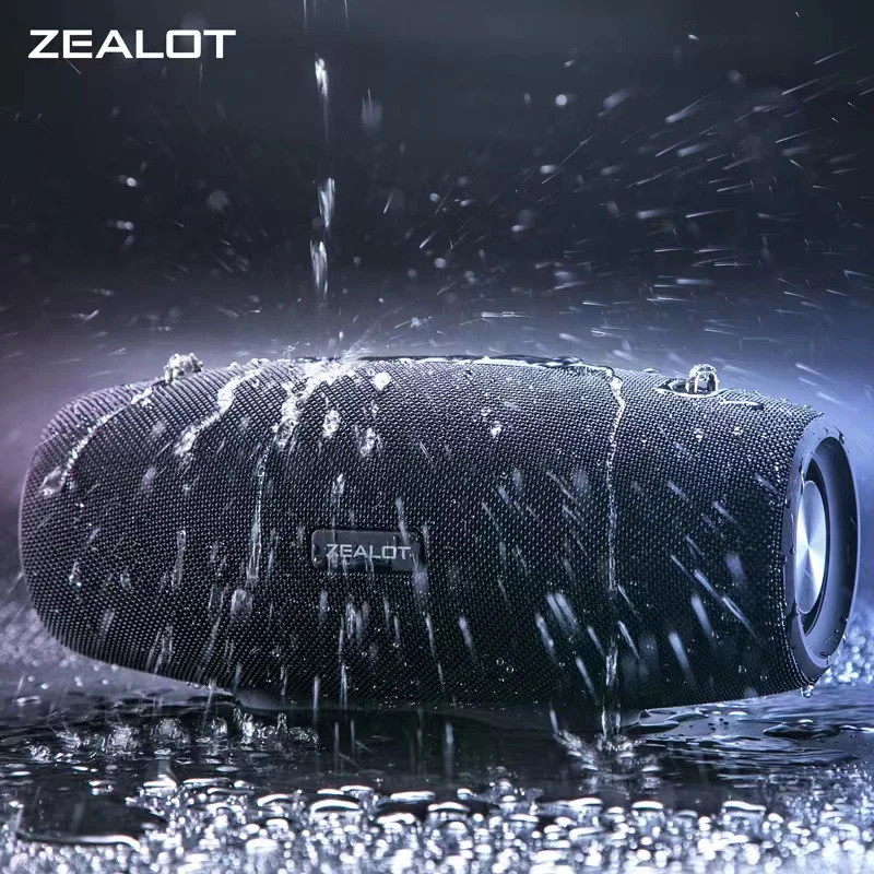 Zealot S67 ลําโพงไร้สายพร้อมสายสะพายไหล่, กลางแจ้ง, กันน้ํา, ลําโพงพกพาพร้อมสเตอริโอและเสียงเบสที่ดั