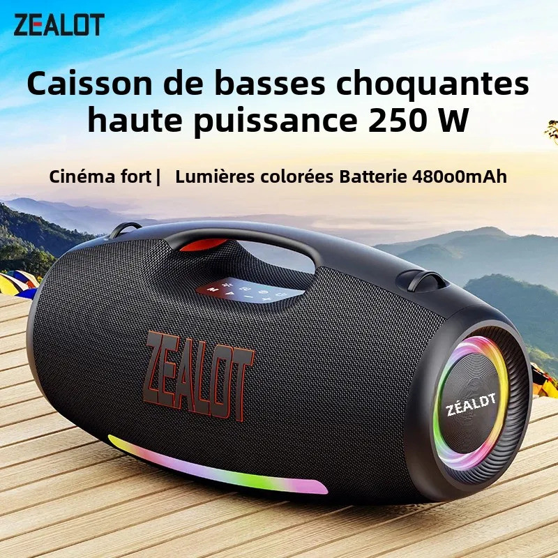 Zealot-S89 ลําโพงบลูทูธแบบพกพา 250W StormBox Blast ลําโพงไร้สายกลางแจ้ง IPX6 กันน้ํา Camping ลําโพง 