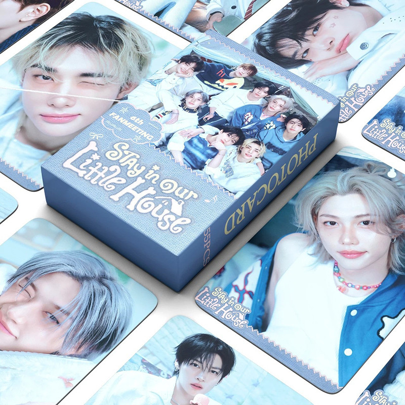 55 ชิ้น/กล่อง Stray Kids Photocards STAY ในอัลบั้มบ้านเล็กๆของเรา KPOP LOMO การ์ดคอลเลกชัน