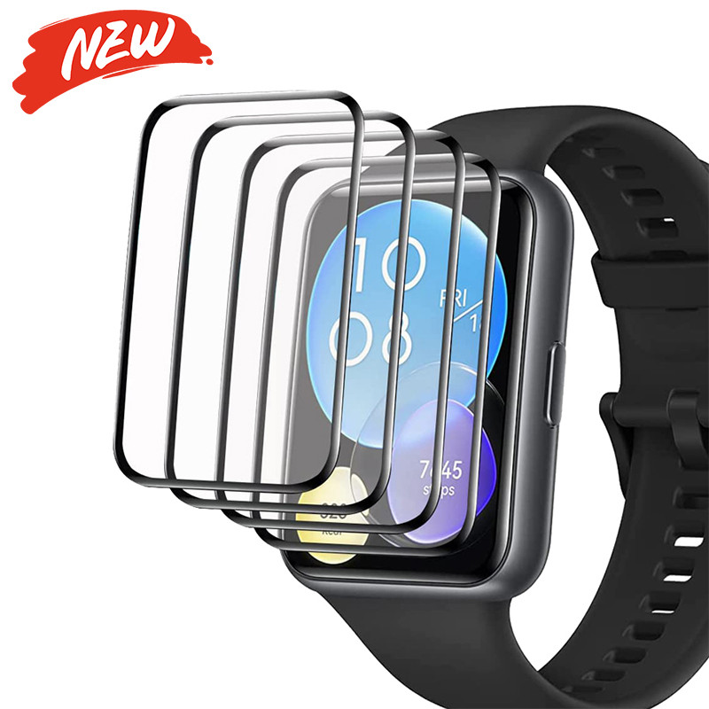 ฟิล์มป้องกันความคุ้มครองเต็มรูปแบบสําหรับ Huawei Watch Fit 4/Fit 4 Pro/Fit 3 ตัวป้องกันหน้าจอโค้ง