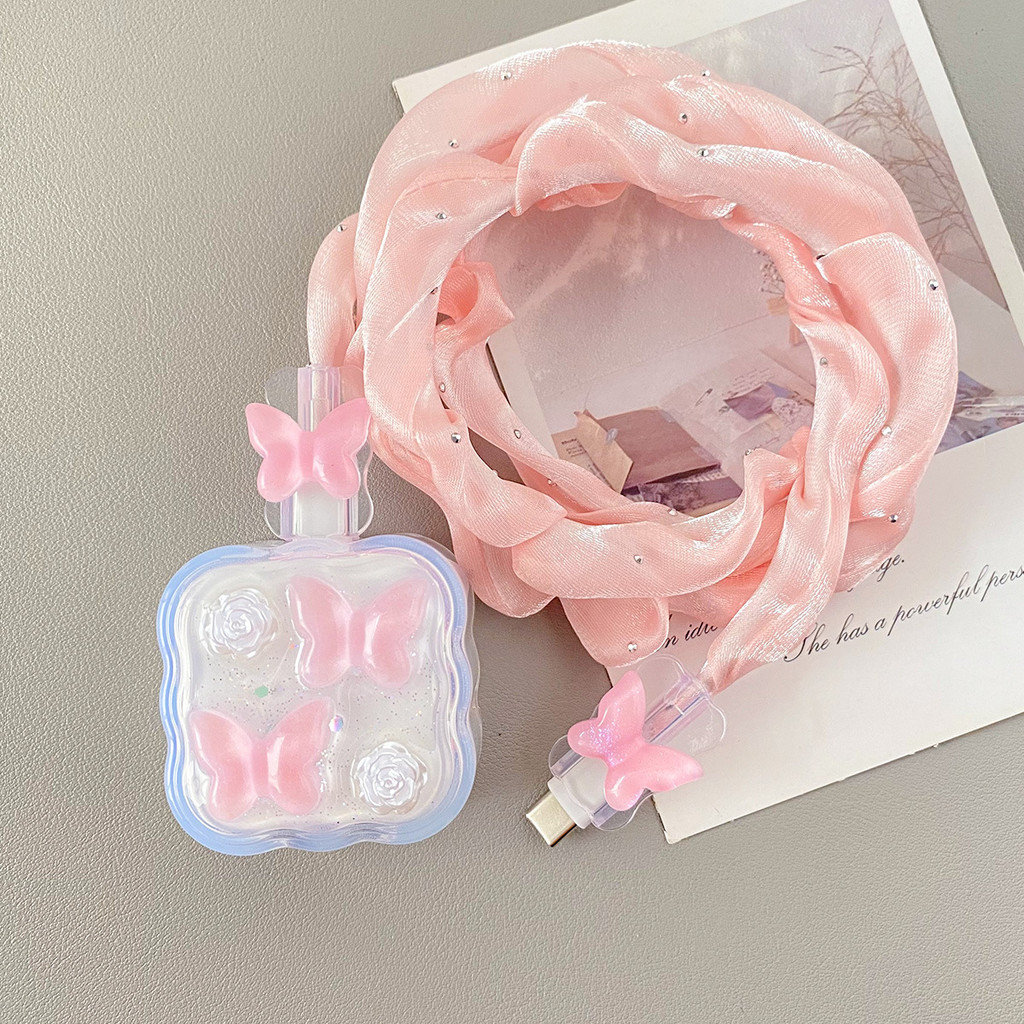 แฟชั่น Flwoer Soft Silicone Charger เคสป้องกันสําหรับ IPhone 17 40W Fast Charge Protection Charger C