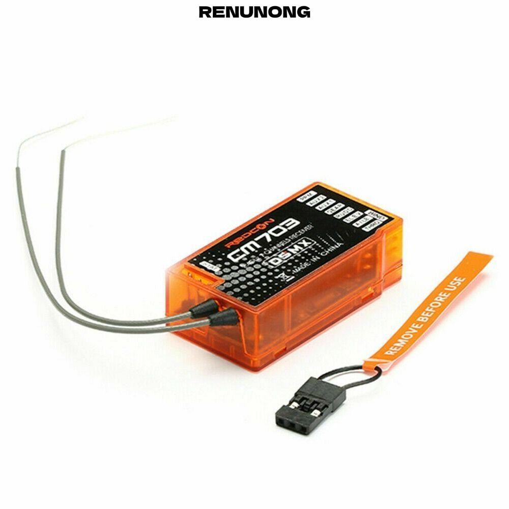 RENUNONG CM703 ตัวรับสัญญาณ, สีส้มพลาสติก PPM Output Receiver, RC อะไหล่ 7 ช่อง 2.4Ghz 2.4G ตัวรับสั