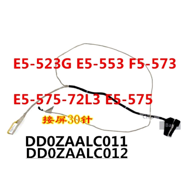 สาย LCD แล็ปท็อปใหม่สําหรับ Acer E5-576 E5-553G E5-573 E5-573G E5-575G F5-573 30PIN DD0ZAALC012