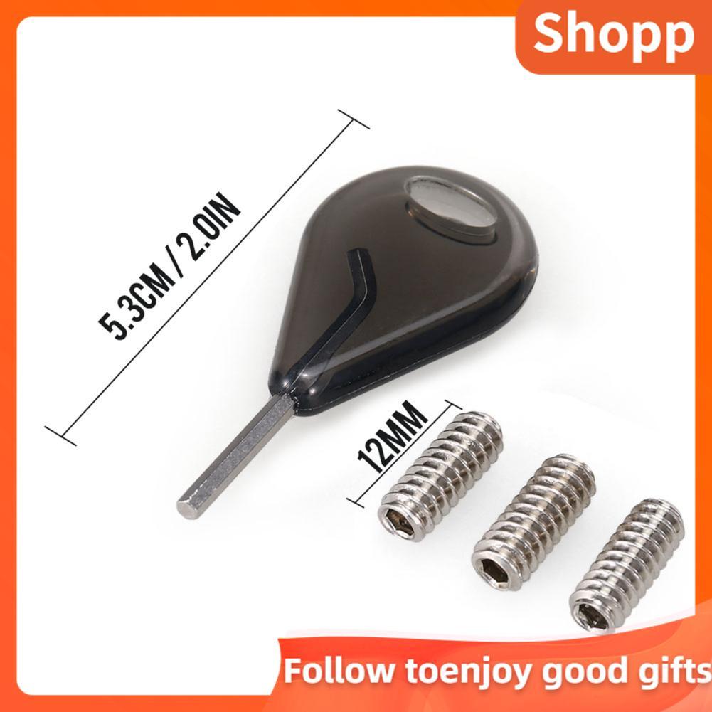 Shopp Shopp Alomejor ชุดกุญแจครีบสแตนเลสพร้อมสกรู 12 มม. 3 ตัวเพื่อการติดแหวนของคุณได้ง่าย 9 มม. (สก