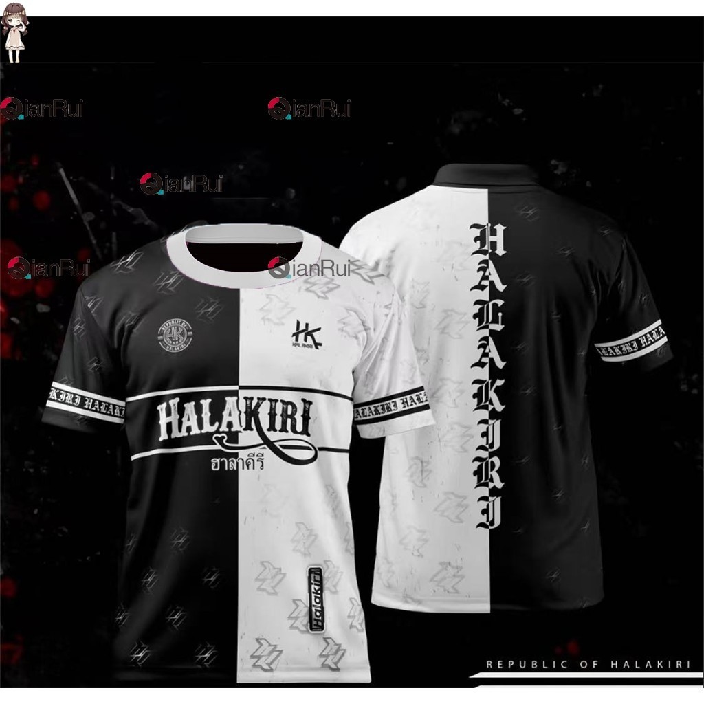HALAKIRI Sawade เสื้อแห้งเร็วถ่าน