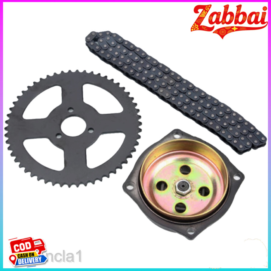 Zabbai โซ่ T8F พร้อมเฟืองกล่องเกียร์ฟัน 54 สำหรับ 47cc 49cc Mini Pocket BikeT8F