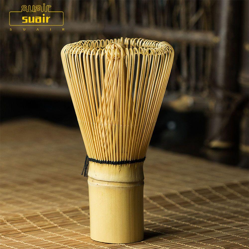 SUAIR 80 Fringe Bamboo Brush Home Japanese Tea Set Kitchen Matcha Bamboo Accessories