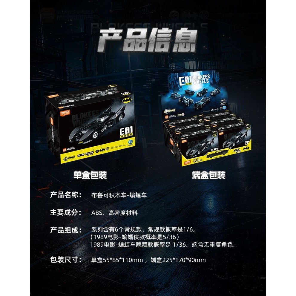 ★ MYTHBOX ★ ของแท้ blokees bruco WHEELS SOLIDEX BATMAN 1:64 เวอร์ชัน Vol.01 Blokees dc batman ราคา ถูกที่สุด ดีลบีเคเค แกลเลอรีภาพที่ 9