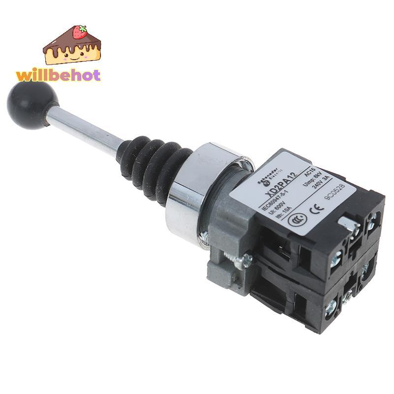 [Willbehot-t] 1 ชิ้น 2NO 2 ตําแหน่ง roer switch XD2-PA12 XD2-PA22 joysti controllers switch [ใหม่]