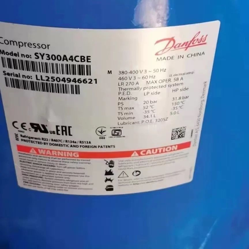 คอมเพรสเซอร์ Danfoss Performer 30HP รุ่น SY240A4CBE, SY300A4ABB, SY380A4CBB, SY380A4CBM