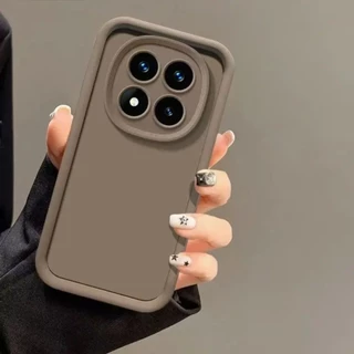 สําหรับ Redmi หมายเหตุ 15 Pro + 5G Redmi A7 Pro Redmi 15 15C 15A Turbo 5 Max เคสโทรศัพท์กันกระแทกสีทึบปลอกซิลิโคน Soft TPU ฝาหลัง