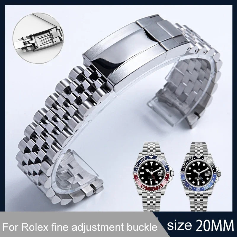904L สร้อยข้อมือนาฬิกาสําหรับ Rolex Sub GMT Yacht Daytona นาฬิกาผู้ชายสร้อยข้อมือหรูหรา Mod อะไหล่อุ