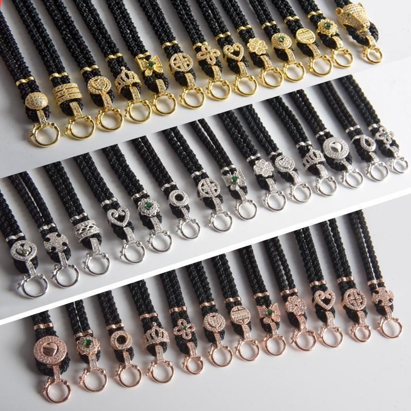 หยกจี้หยก Lanyard สร้อยคอกึยนต์ขนาดเล็ก DIY TXT040501