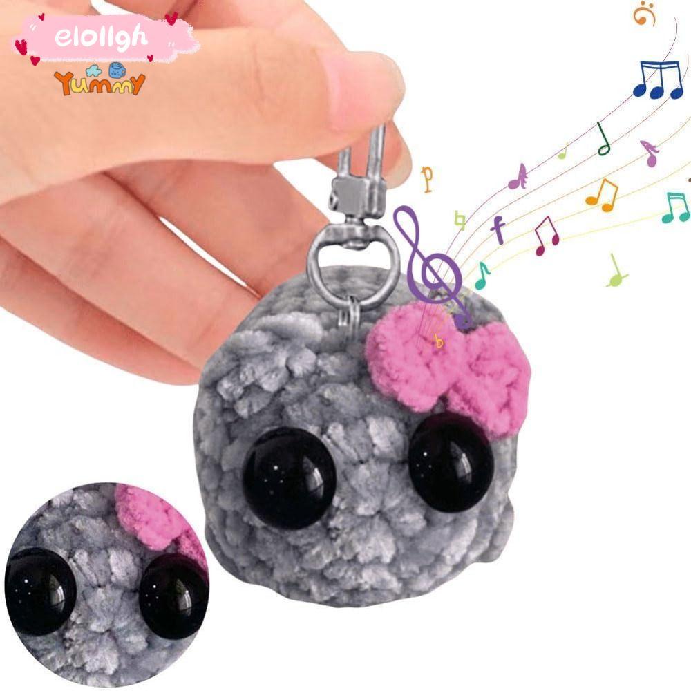 อีโอ11 เศร้าหนูแฮมสเตอร์ตุ๊กตาพวงกุญแจ,แขวนเครื่องประดับ เชนิลล์ เศร้าจี้หนูแฮมสเตอร์,ตลกยัดตุ๊กตาที่มีเสียงเพลงกระเป๋าเป้สะพายหลังพวงกุญแจอุป