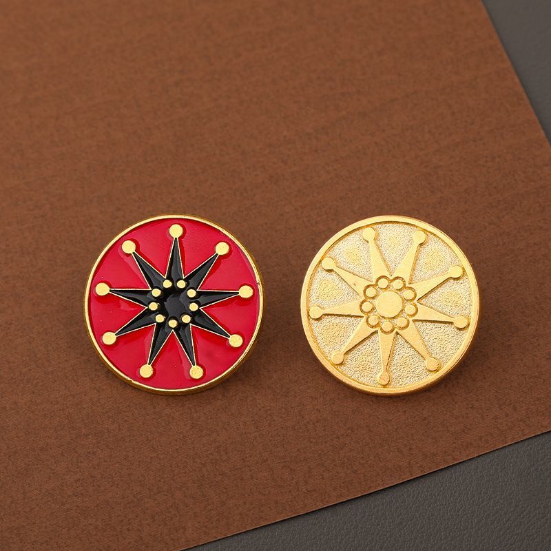 ให้กระสุนบินเหรียญ Xinhai Revolution Nationalism Revolution Victory Jagged Eighteen Star Flag Badge 