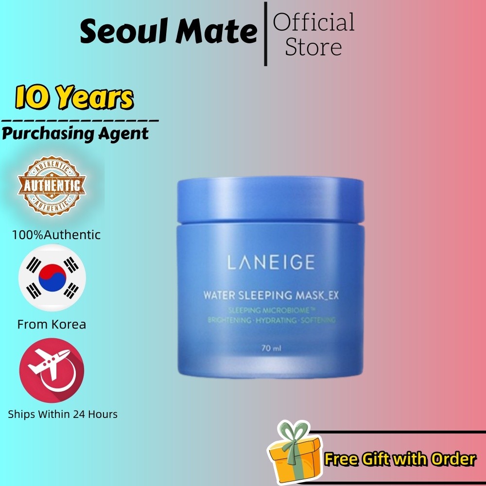 [Laneige] Water Sleeping Mask EX (70ml) | สําหรับผิวเรืองแสง | มอยส์เจอไรซิ่ง แอนด์ ไบรท์เทนนิ่ง