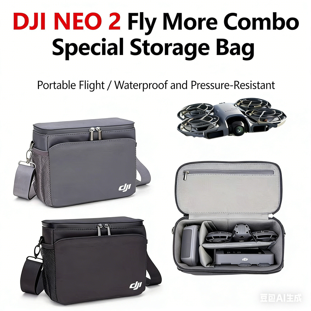 DJI AVATA360 เหมาะสําหรับ DJI DJI Neo2 กระเป๋าเก็บ Drone กระเป๋าเป้สะพายหลังแบบพกพาไหล่ Crossbody การบีบอัดอุปกรณ์เสริมกันน้ํา