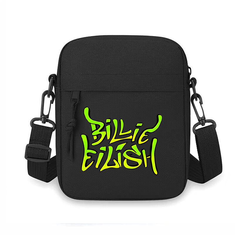 Billie Eilish Merch กระเป๋าสะพายข้างสําหรับทั้งชายและหญิงกระเป๋าคาดเอวกันน้ําสําหรับแฟนเพลงทัวร์