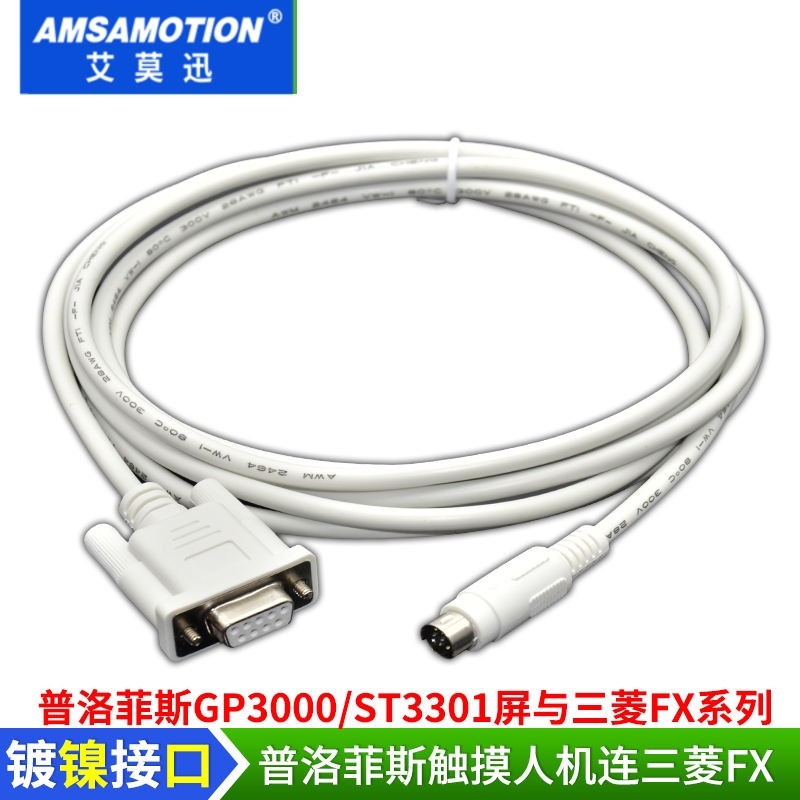 2023/ต้นฉบับเหมาะสําหรับหน้าจอสัมผัส Proface GP3000/ST3300 และสายเชื่อมต่อ Mitsubishi FX series PLC 