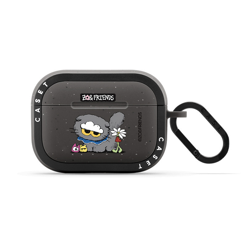 Matui สุนัขกระต่ายกระต่ายและ ZO friends สีดําหูฟังพร้อมตะขอ เหมาะสําหรับ Apple Airpods pro airpods p