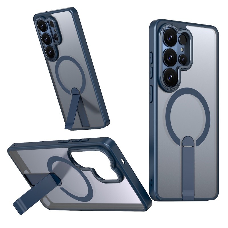 Magnetic Translucent Casing Funda สําหรับ Samsung Galaxy S26 S25 Edge S25 S24 Ultra Plus FE Kickstand Back Case ราคา ถูกที่สุด โปรบีเคเค แกลเลอรีภาพที่ 6