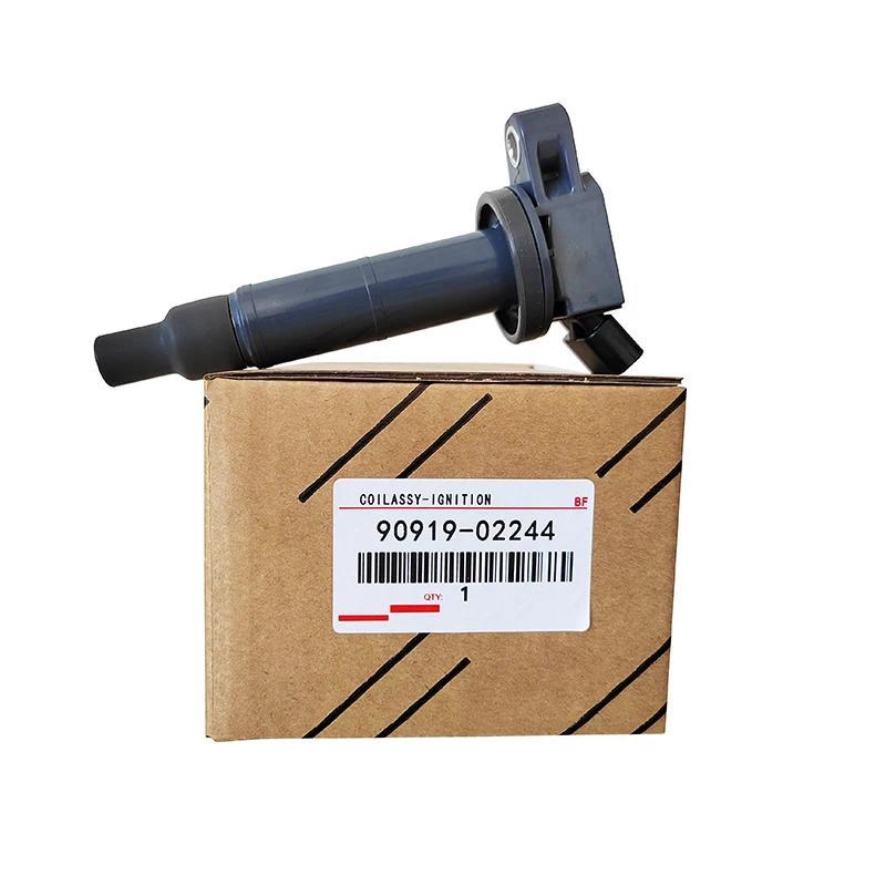 90919-02244 1/4 สําหรับ Toyota Camry Highlander RAV4 L4 คอยล์จุดระเบิดและหัวเทียน NGK  9091902244
