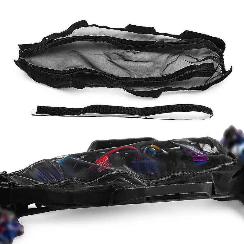 RC รถแชสซีฝุ่นกันน้ําไนลอนป้องกันสุทธิสําหรับ TRAXXAS Raptor R F150 1/10 RC รถอะไหล่อัพเกรดอุปกรณ์เส