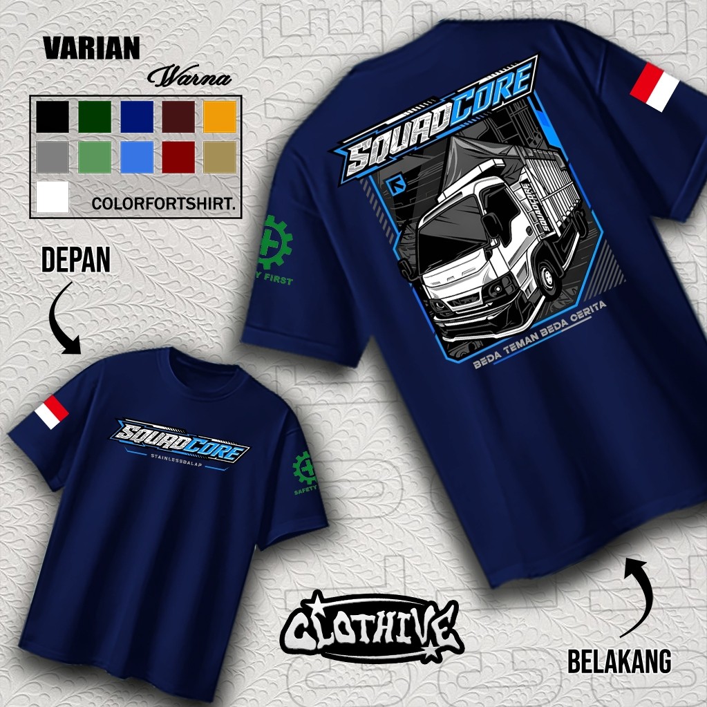 เสื้อยืด SQUAD CORE TRUCK - เสื้อยืด SQUAD CORE TRUCK สําหรับผู้ชายและผู้หญิง - ใหม่ล่าสุดและ
