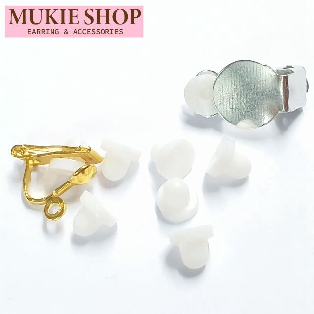 Mukie shop DIY จุกต่างหู ยางรองต่างหูหนีบ ซิลิโคน จุก ต่างหูหนีบ มุกี้ ช้อป