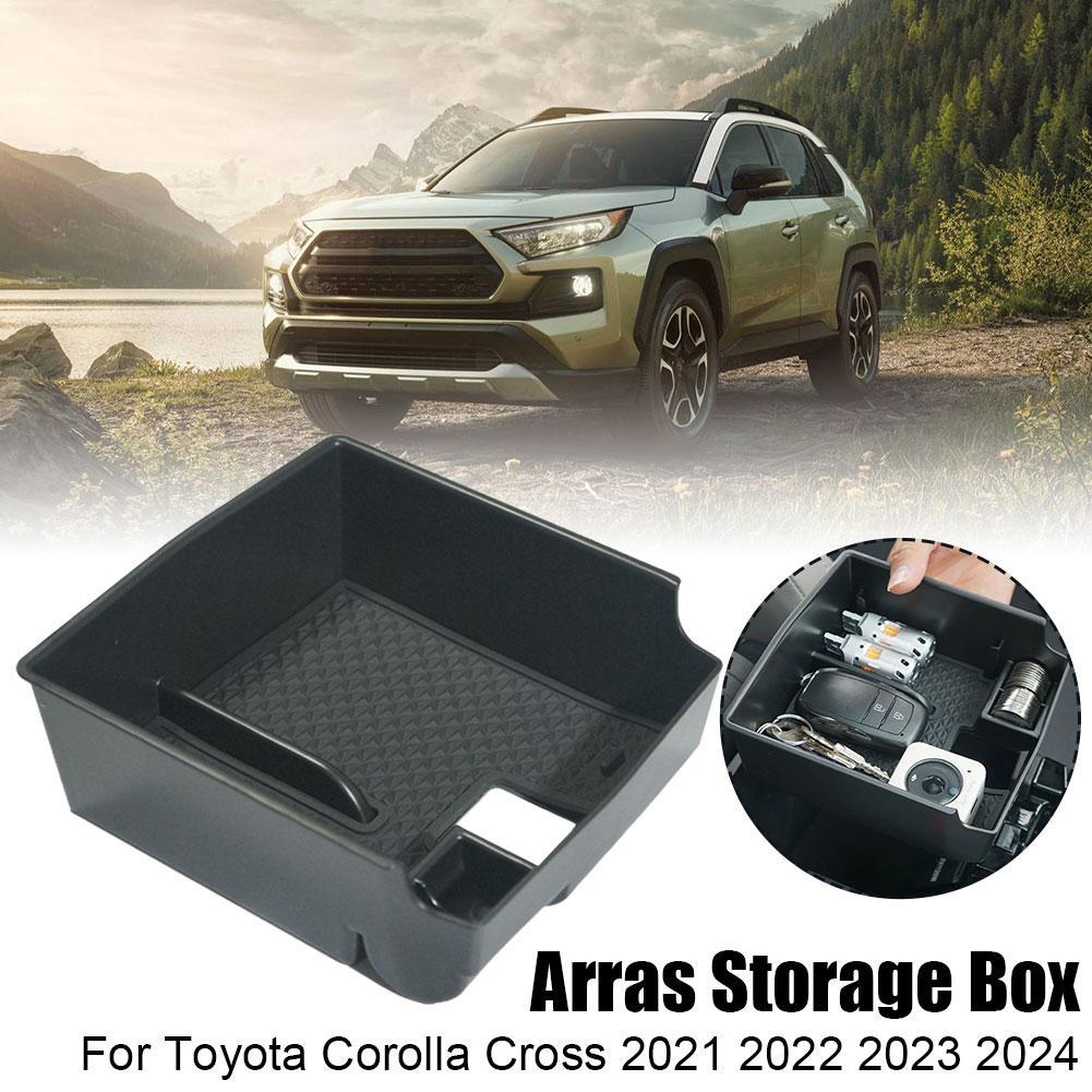 รถเก็บที่วางแขนกล่องเก็บสําหรับ Toyota Corolla Cross 2021 2022 2023 2024 K2z9