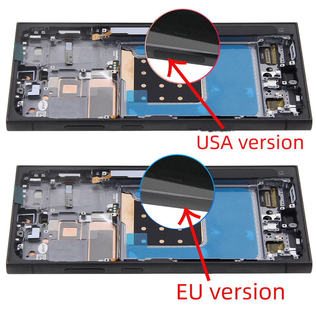 หน้าจอ OLED S24Ultra S928 สําหรับ Samsung Galaxy S24 Ultra S928B S928B/DS จอแสดงผล Lcd กรอบหน้าจอสัม