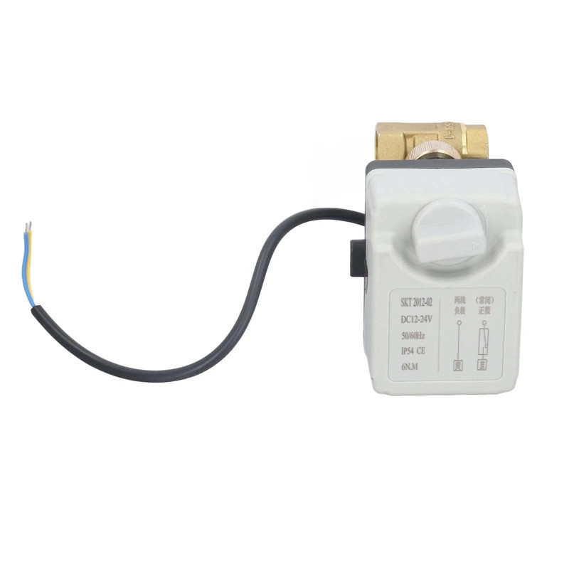 บอลวาล์วมอเตอร์ ABS Shell มาตรฐาน 1/2in ด้าย DN15 อินเทอร์เฟซ 2 Way บอลวาล์วทองเหลือง IP54 สําหรับอุ