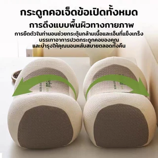 หมอนบัควีท หมอนรองคอดึงรั้ ตามหลักสรีรศาสตร์ หมอนรองคอเพื่อสุขภา หมอนรองคอสมุนไพร บรรเทาอาการไม่สบายคอ
