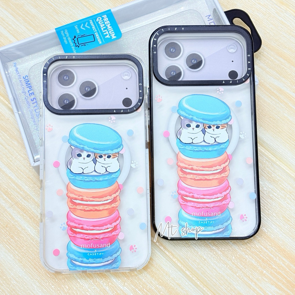 🎉Mobest เคสโทรศัพท์มือถือ ลายขนมมารอง แม่เหล็กรองรับการชาร์จไร้สาย สำหรับรุ่น iP 17 17Air 17pro 17pr