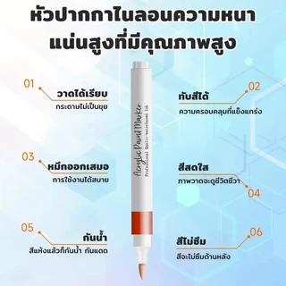ซื้อ 1 take 1Soft Tip เครื่องหมายสีอะคริลิค 12/24/36/48 สี - กันน้ํา Quick-Drying High Opacity | ศิลปะอุปกรณ์ DIY