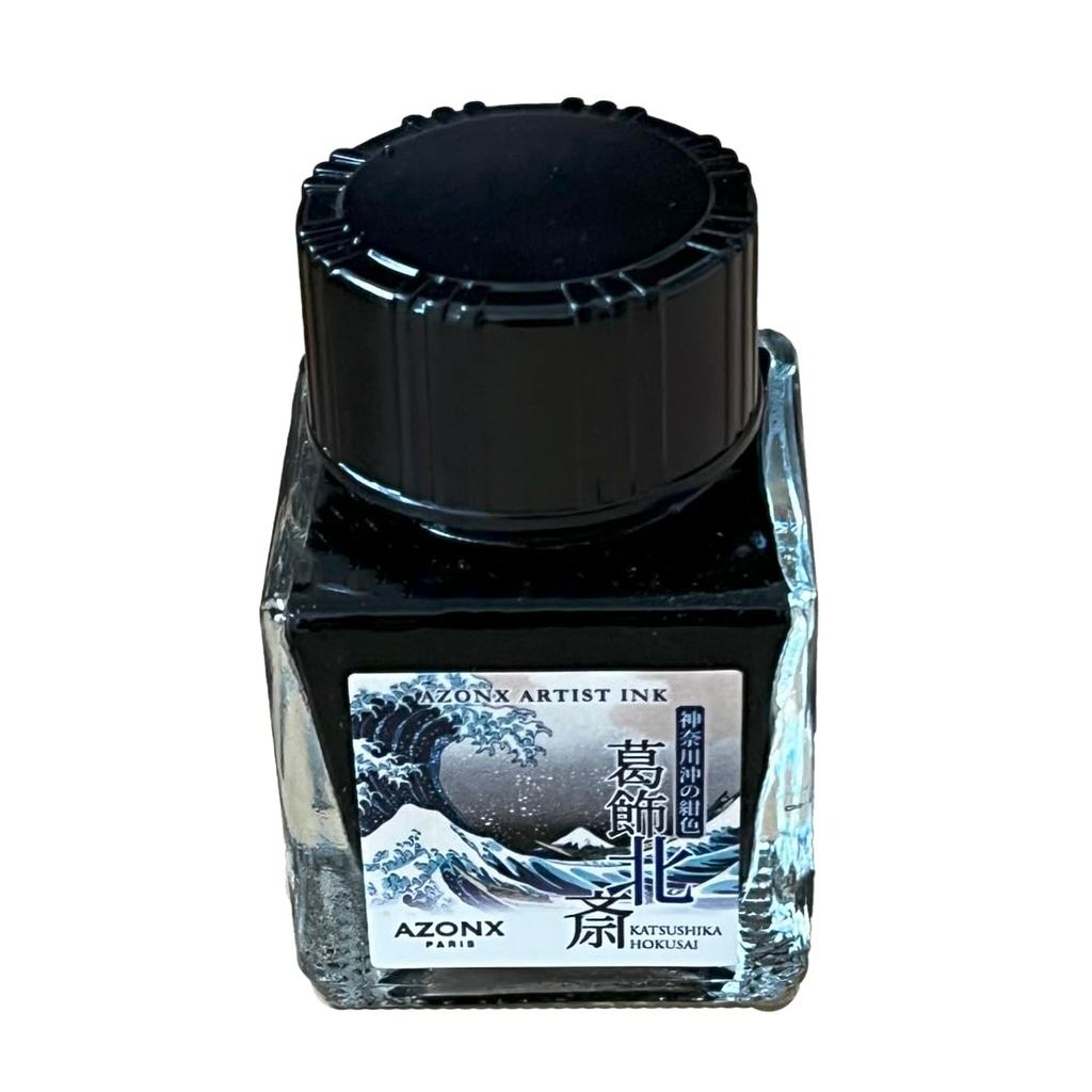 Sekisei Azone Artist Ink Katsushika Hokusai Kanagawa Offshore Navy AX-8541ㅤDirect From Japan
