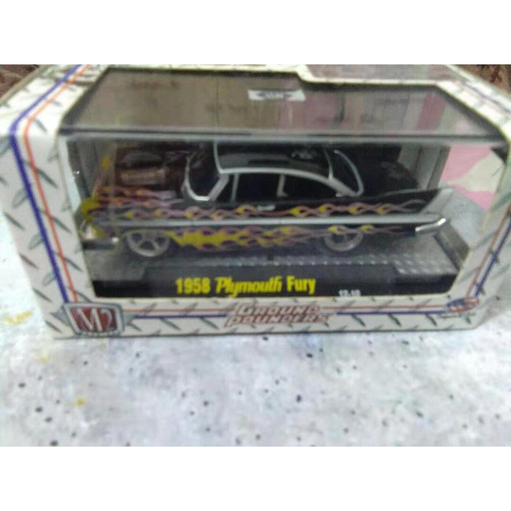 M2 1/64 Plymouth Fury ยี่ห้อใหม่เฉพาะแพ็คเกจพร้อมลายเซ็นสามารถเช็ด SF Delivery ได้