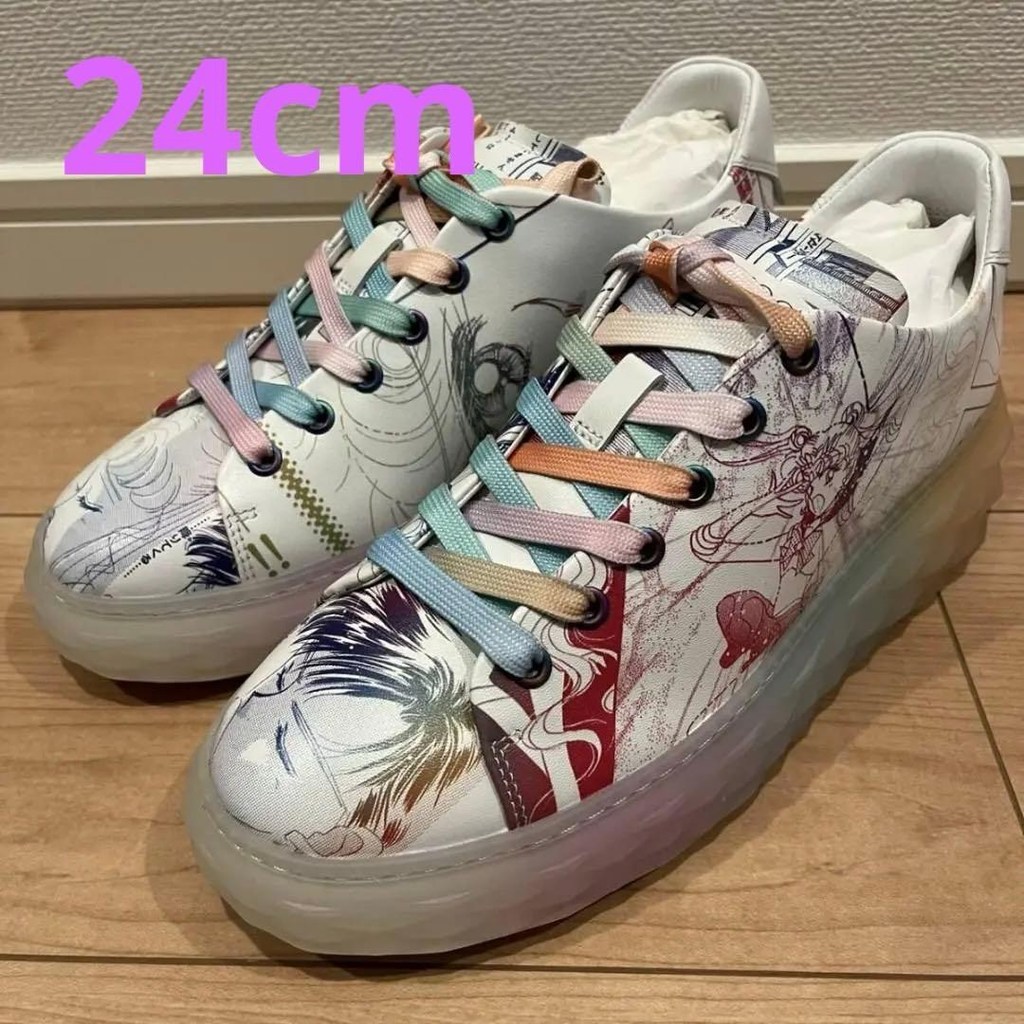 รองเท้าผ้าใบ Jimmy Choo ลายเซเลอร์มูนสีรุ้ง ของใหม่เอี่ยม ไม่เคยใช้งาน ไม่มีกล่อง ไซส์ 37